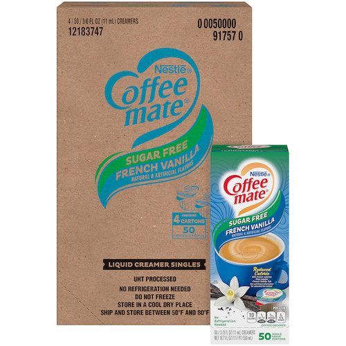 Coffee Mate Liquid Coffee Creamer, Sugar-Free French Vanilla